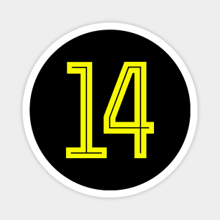 Yellow 14 Magnet